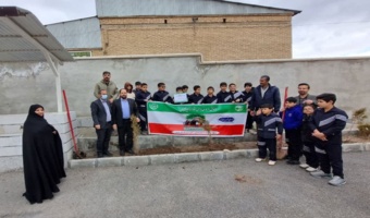 برگزاری مراسم نهالکاری در مدرسه خیرساز حاجیلوئی تفرش