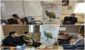   تبادل نظر  بین مسولین اداره منابع طبیعی و آبخیزداری شهرستان فراهان با مدیر جهادکشاورزی و بخشدار مرکزی 