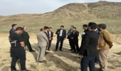 بازدید رئیس اداره منابع طبیعی و آبخیزداری شهرستان اراک از روستای حسین آباد بغدادی 