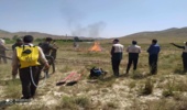 اردوی جهادی و مانور پیشگیری از آتش سوزی در دیمزارها و مراتع روستای قانیاروق سفلی