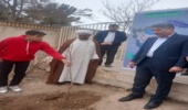 برگزاری مراسم کاشت نهال و نواختن زنگ سبز در یکی از مدارس آشتیان