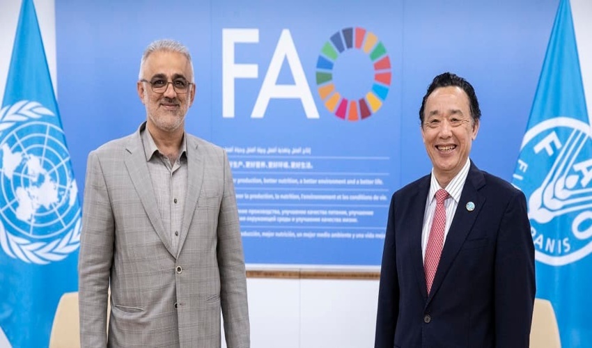 دیدار سرپرست سازمان منابع طبیعی و آبخیزداری کشور با مدیرکل فائو