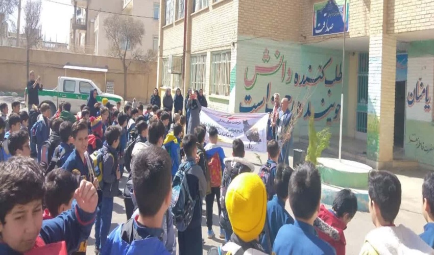 بر گزاری مراسم درختکاری در شهرستان خمین