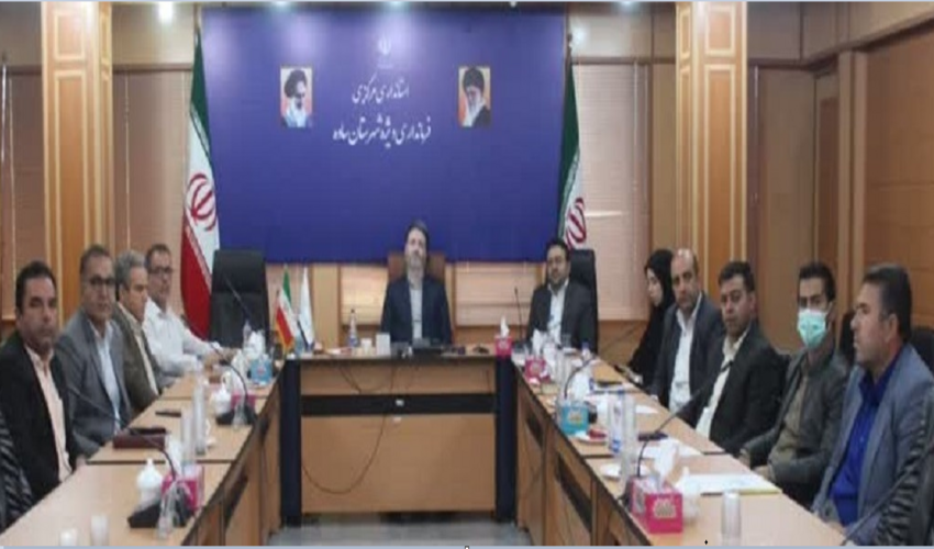 نشست رئیس اداره منابع طبیعی و آبخیزداری شهرستان ساوه در فرمانداری این شهرستان 