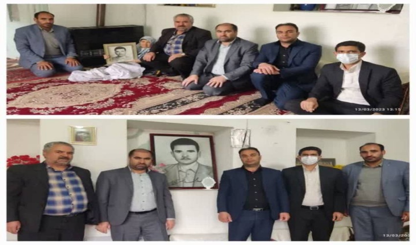 تجلیل  از خانواده شهید والامقام محمد مخلص آبادی فراهانی همزمان با روز بزرگداشت شهدا 