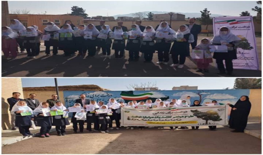  برگزاری مسابقه نقاشی در مدرسه نمادین همیار طبیعت شهرستان محلات (اشرف السادات حسینی) 