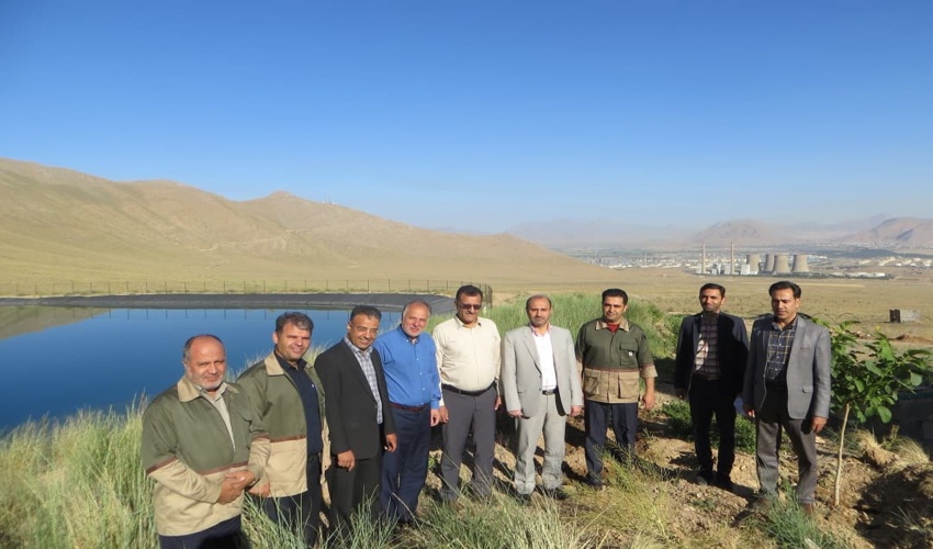 بازدید معاون هماهنگی و امور عمرانی و مدیر کل دفتر فنی استانداری و رئیس سازمان مدیریت و برنامه ریزی استان از پروژه ی لوله گذاری طرح جنگلکاری چپقلی 