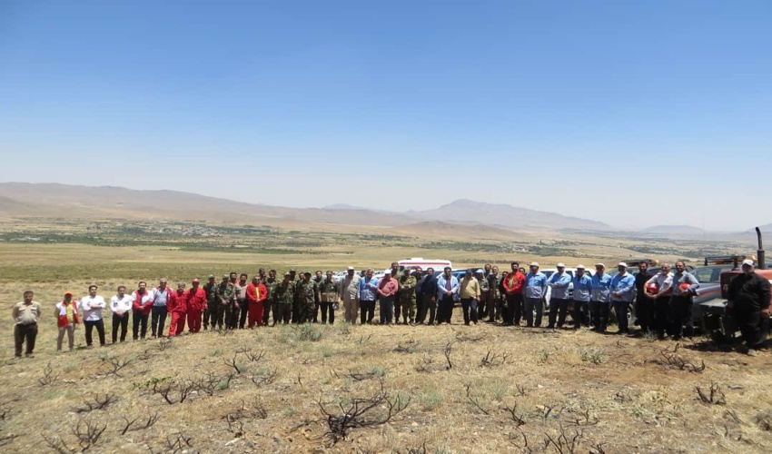 برگزاری مانور اطفای حریق درمراتع شهرستان خمین