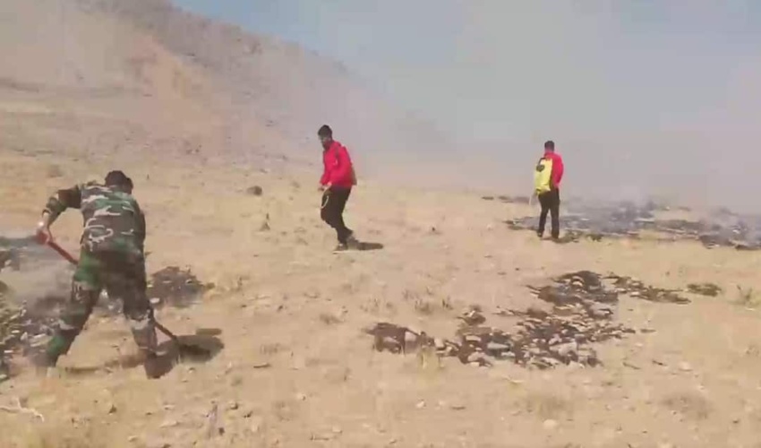 اجرای مانور اطفای حریق در شهرستان شازند