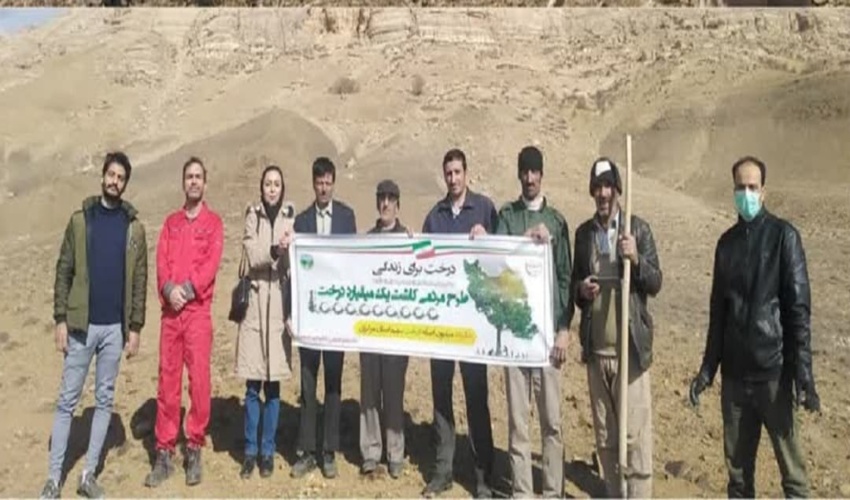 برگزاری پویش بذر کاری در روستای تکیه شهرستان کمیجان 