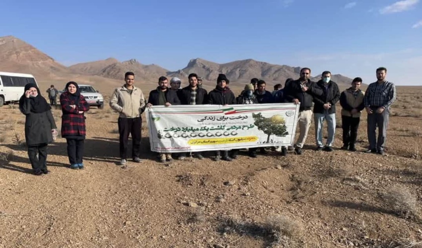 برگزاری پویش بذرکاری در منطقه گداربادام محلات 