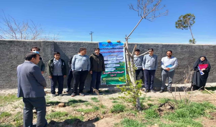 برگزاری دوره آموزشی کاشت بذر سرو خمره ای در آشتیان 