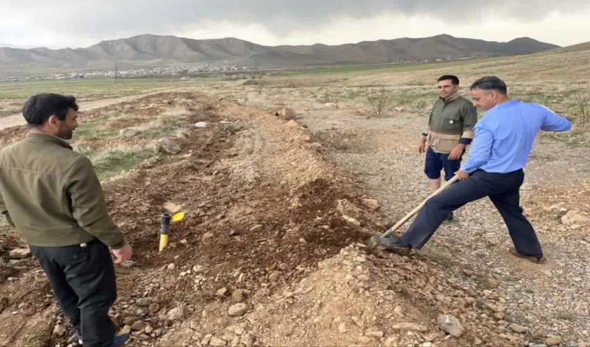 بازدید از پروژه واکاری طرح جنگلکاری ۲ هزار هکتاری چپقلی شهرستان اراک