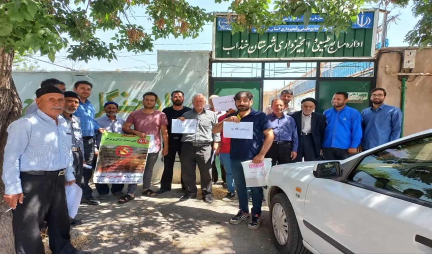 آموزش اطفای حریق در روستای کله بید شهرستان خنداب