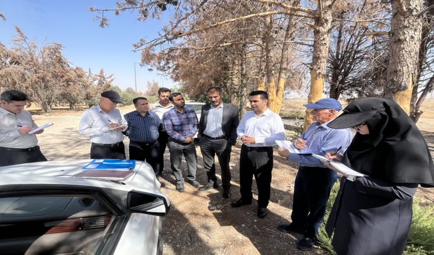 بازدید کارشناسان مرکز جنگل‌های خارج از شمال از پارک جنگلی 15 خرداد دلیجان