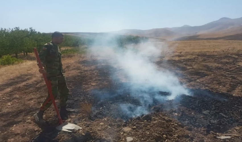اجرای عملیات اطفای حریق در مراتع روستای گوشه شهرستان اراک