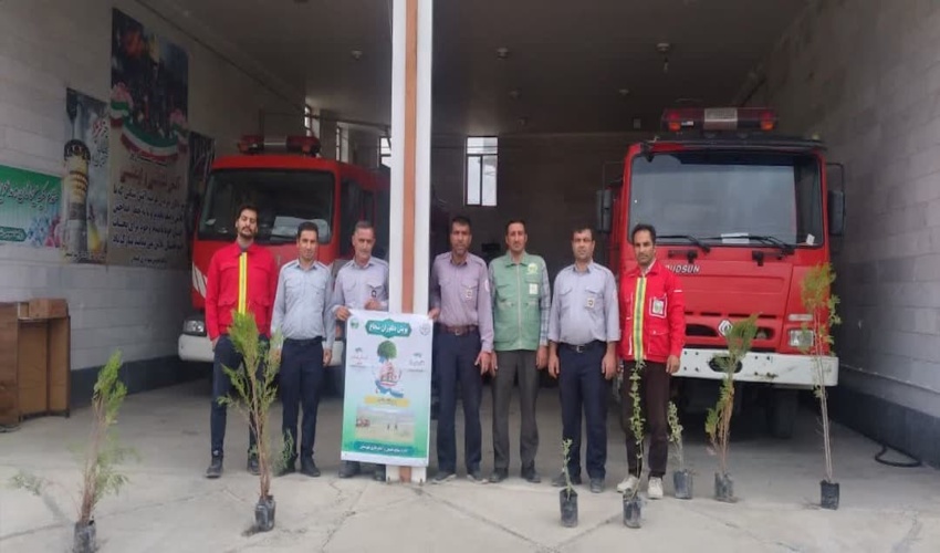 برگزاری پویش دریادلان شجاع به مناسبت روز آتش نشانی در شهرستان کمیجان