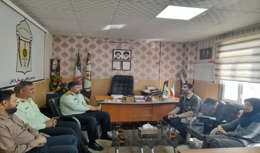 گزارش عملکرد حوزه منابع طبیعی فراهان برای امام جمعه