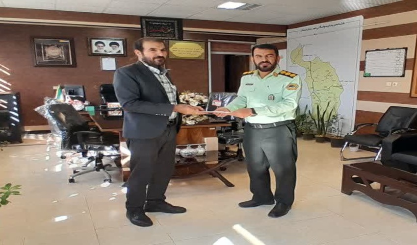قدردانی از همکاری بی وقفه نیروی انتظامی دلیجان با منابع طبیعی