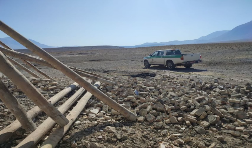 رفع تصرف ۲ هزار متر مربع از اراضی ملی در شهرستان خمین 