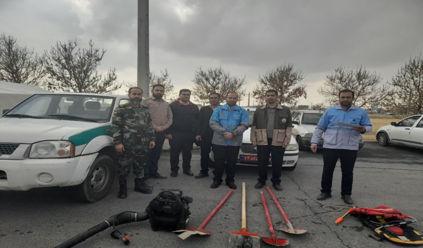 مشارکت منابع طبیعی در مانور مدیریت بحران فراهان