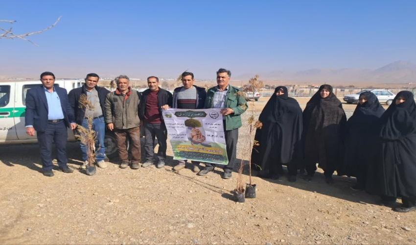 برگزاری پویش کاشت نهال در زورقان خمین