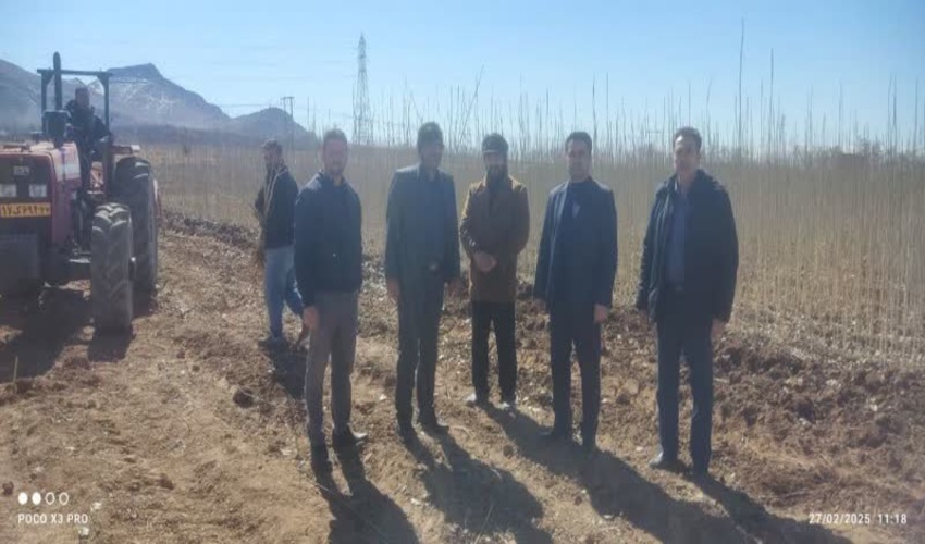 بازدید معاون فنی اداره کل منابع طبیعی از روند توزیع نهال در نهالستان فدک اراک