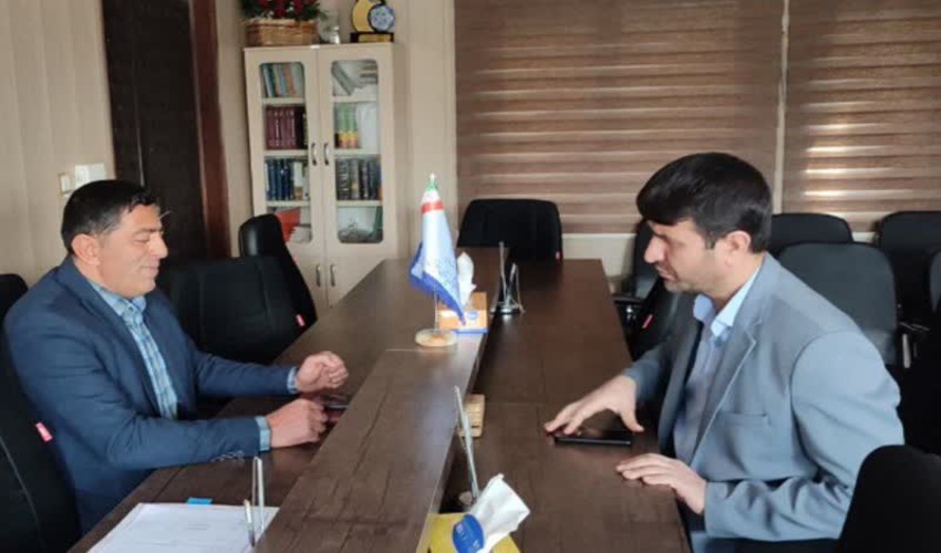 نشست رئیس اداره منابع طبیعی با رئیس دادگستری خمین 