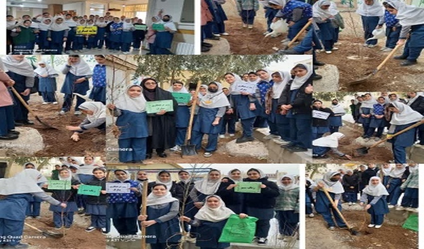 نواخته شدن زنگ سبز در دبستان علامه عسگری ساوه