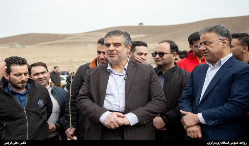 حضور استاندار مرکزی در مراسم روز درختکاری