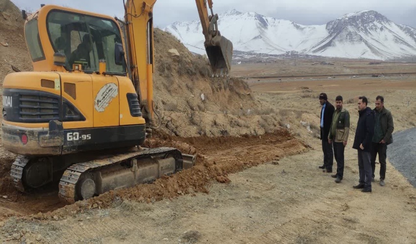 بازدید و جانمایی محل برگزاری مراسم درختکاری در روستای ضامنجان