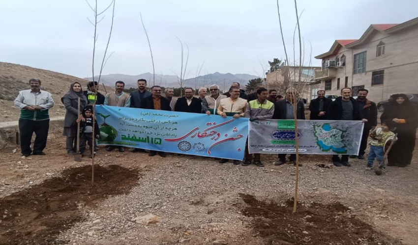 برگزاری پویش درختکاری با مشارکت شهرداری محلات