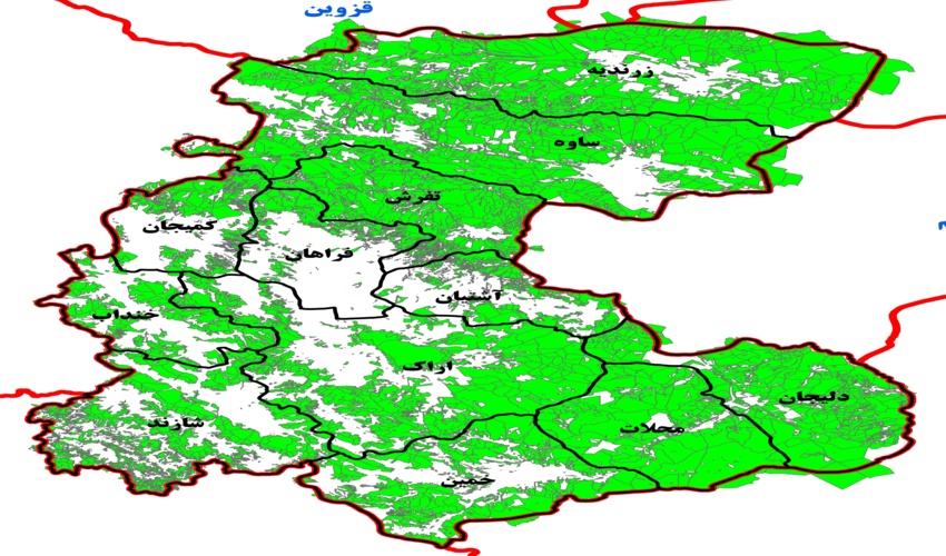 مساحت اراضی ملی و مستثنیات
